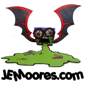 Paper Toy Designs by J.E.Moores.